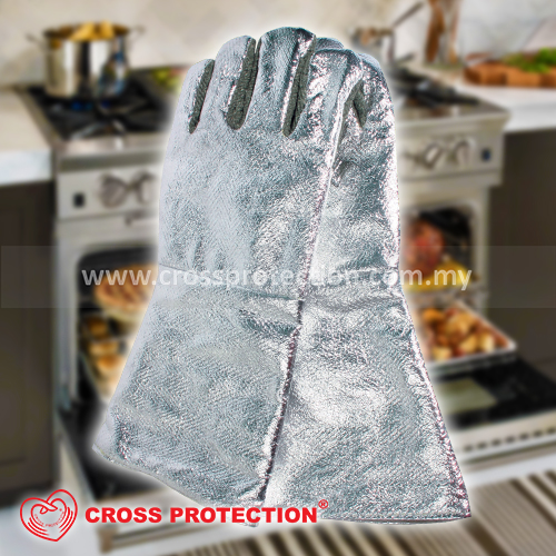 Silver Color Oven Gloves