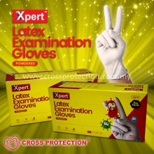 XPERT Latex Gloves - ADVANCE STRETCH EXTRA DURABLE (Powdered)