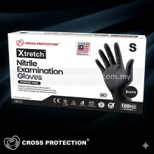 XTRETCH Black Nitrile Gloves (Powder Free)