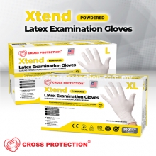 XTEND Latex Gloves - STANDARD (Powdered)