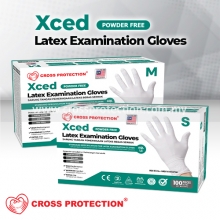 XCED Latex Gloves - STANDARD (Powder Free)